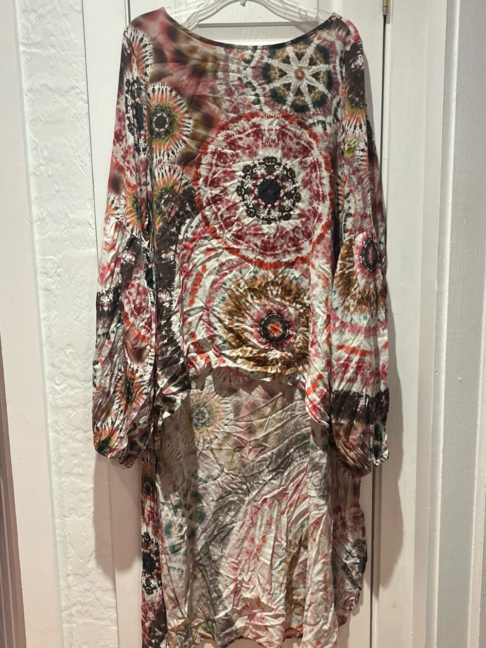 Boho Tie-Dye Women’s Swim Coverup - Multicolor